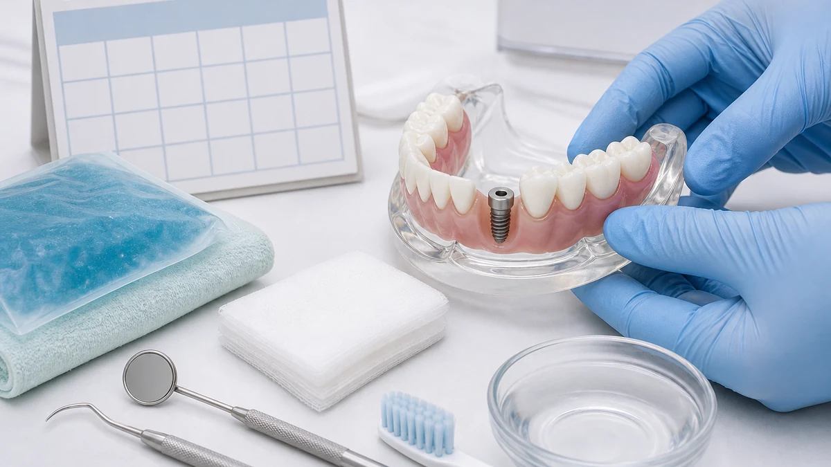Cronologia recuperării după implant dentar: săptămână cu săptămână