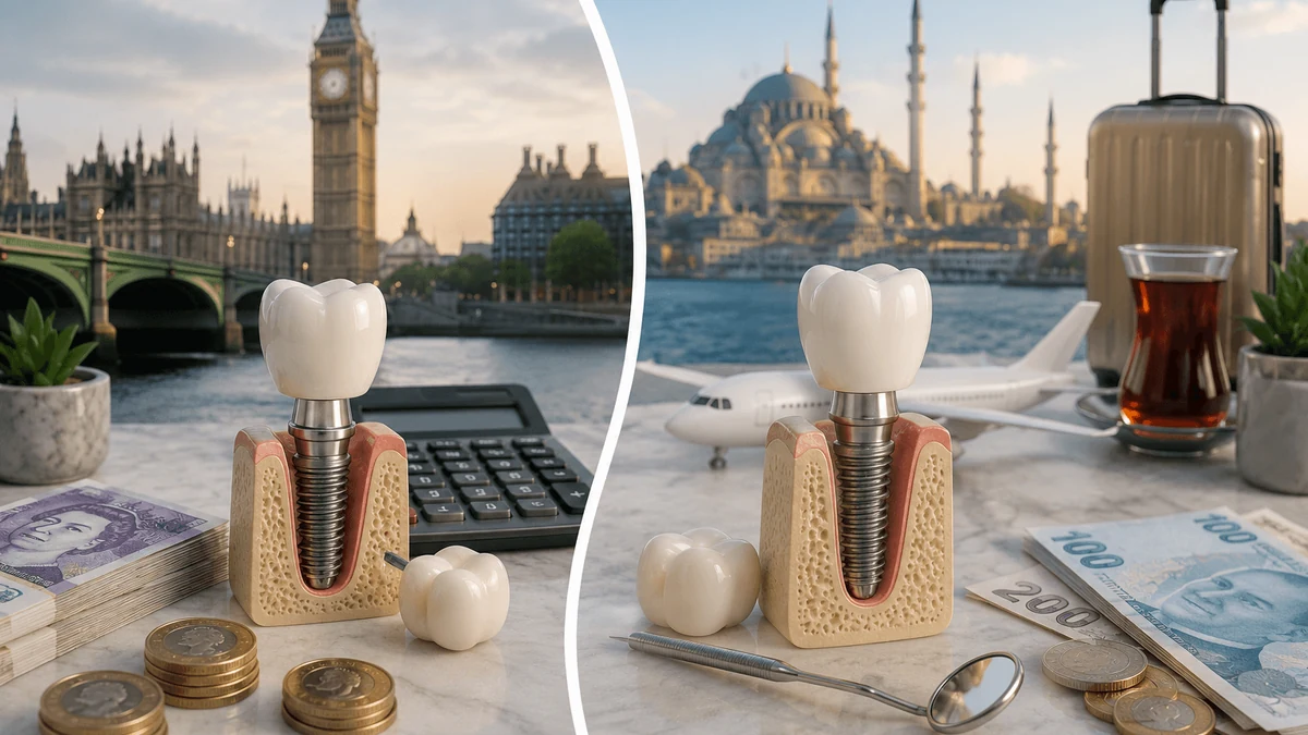 Coût des implants dentaires : la Turquie face au Royaume-Uni